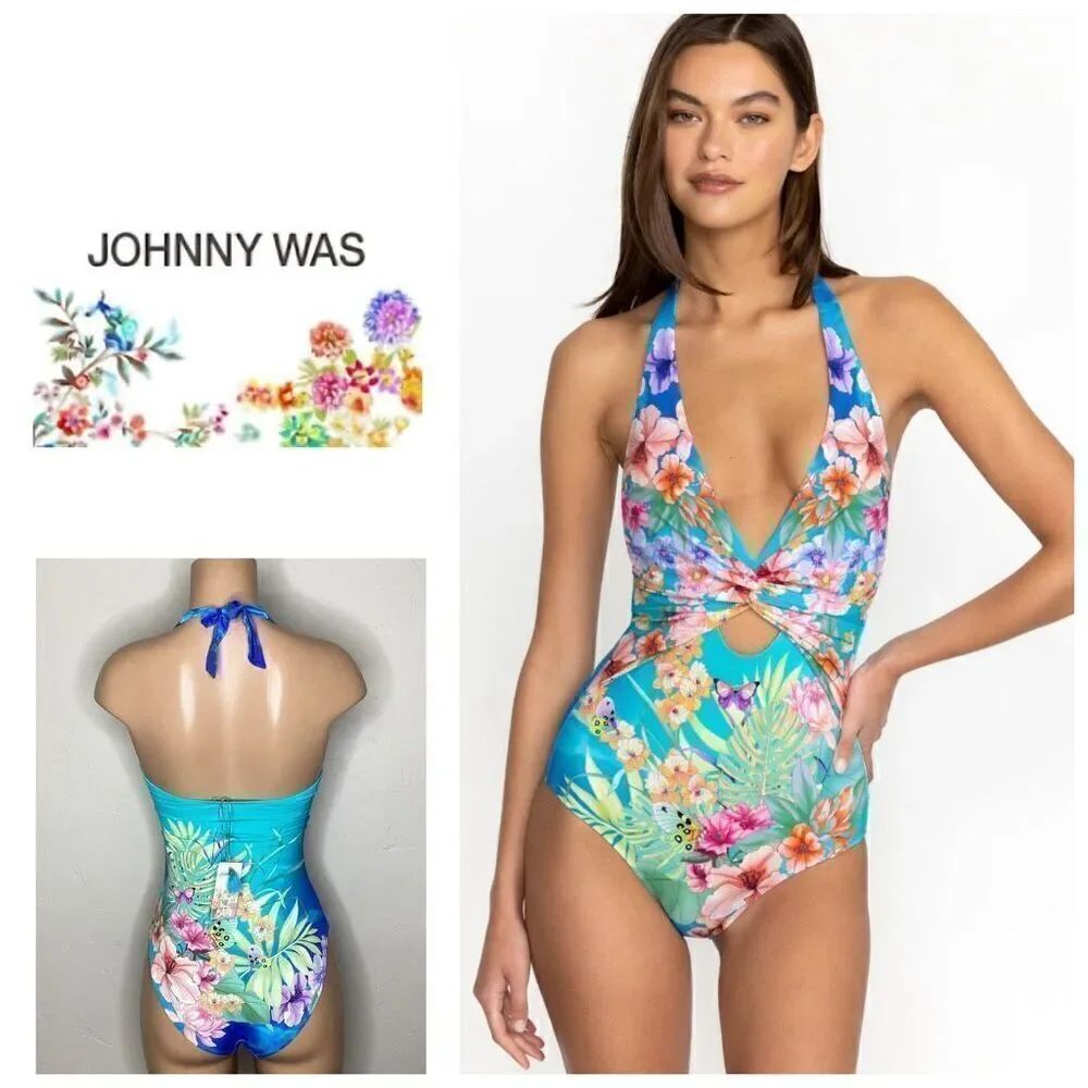 New. Johnny Was floral one piece. XS. Retails $219